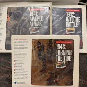 USPS 1941 to 1943: A World at War Commemorative Stamps & Book Mint Sets